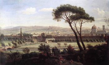 卡斯珀 阿德安斯 凡 維特爾 View of Florence from the Via Bolognese 卡斯珀 阿德安斯 凡 維特爾 View of Florence from the Via Bolognese